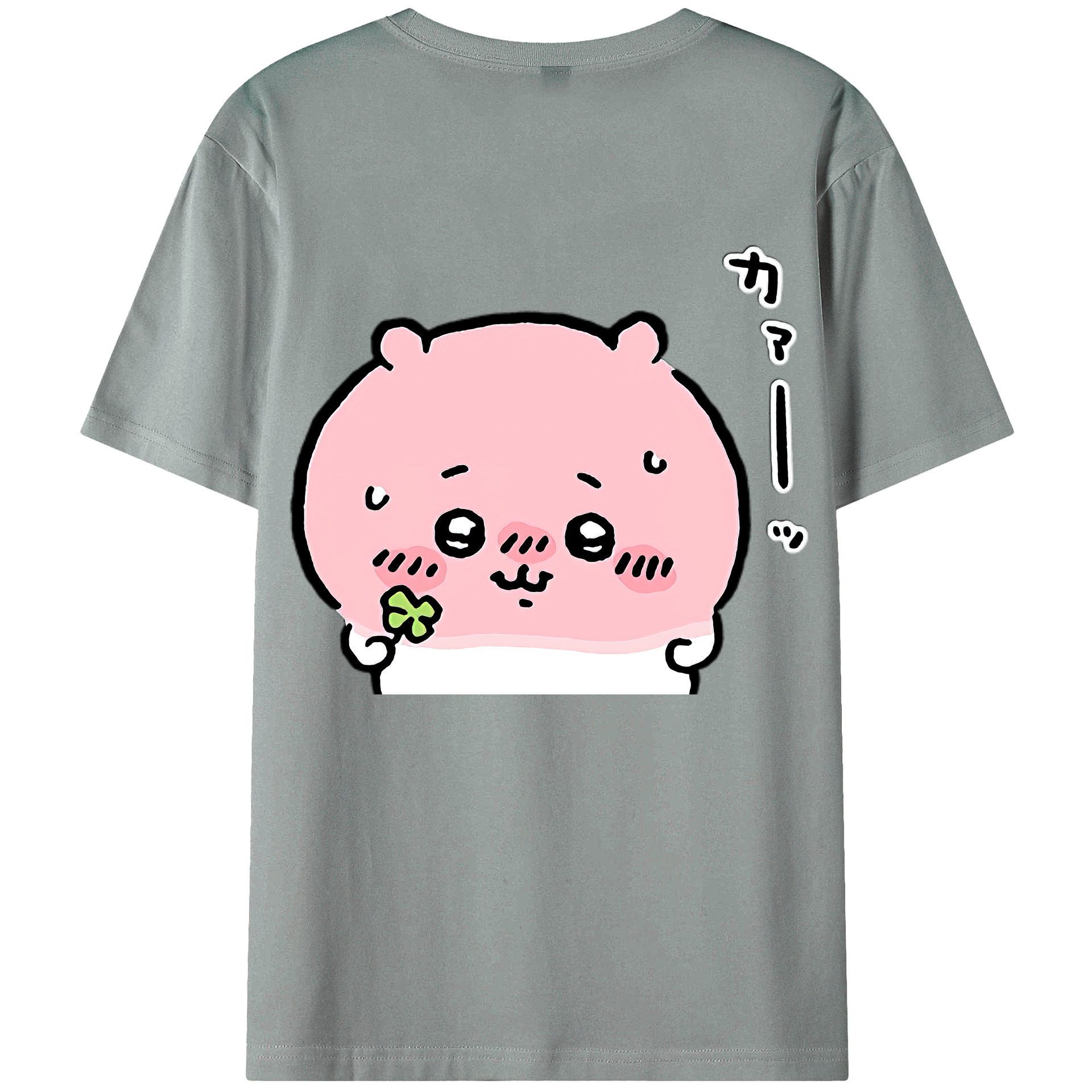 （画像用） ちいかわ ちいかわ Chii-kawa chiikawa 綿100％ メンズ半袖Tシャツ（バックプリント） 通気性